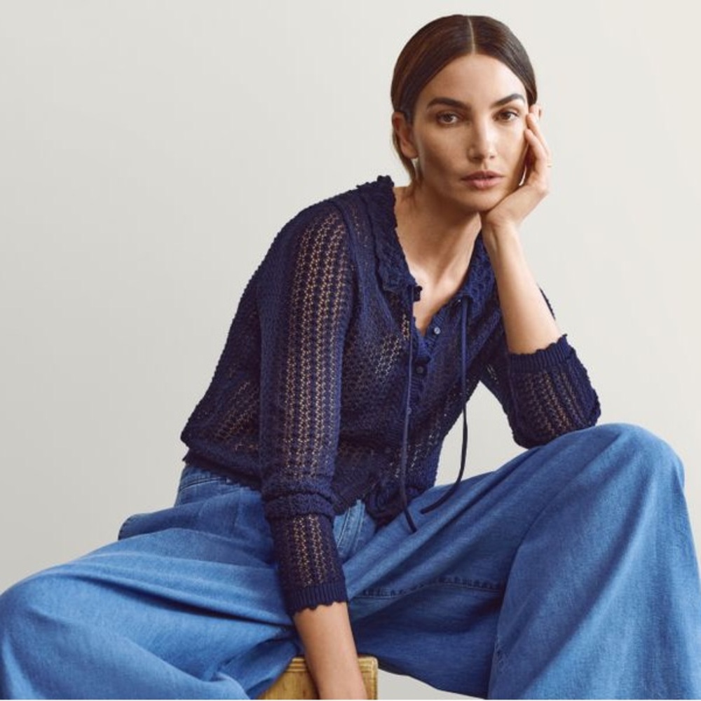 Gap x Doen Linen-blend Cardigan *LIKE NEW*